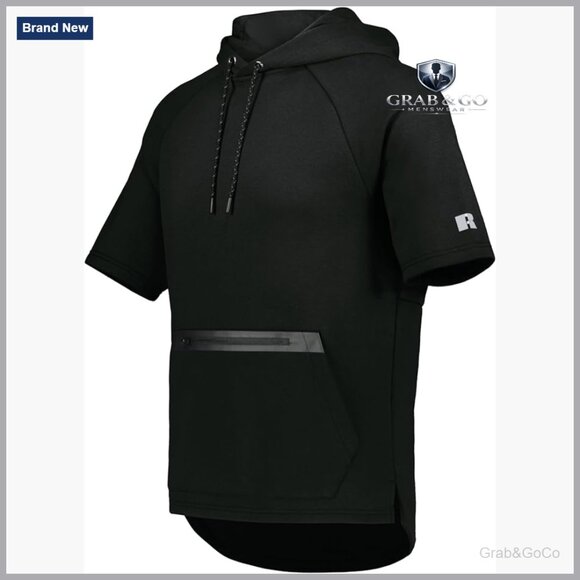 Men's Tech Fleece Hoodie with Zippered Pocket Breathable Activewear